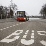 HOV-busbaan tijdelijk dicht