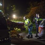 Man valt van brug bij de Ruïne van Brederode